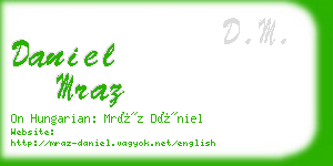 daniel mraz business card